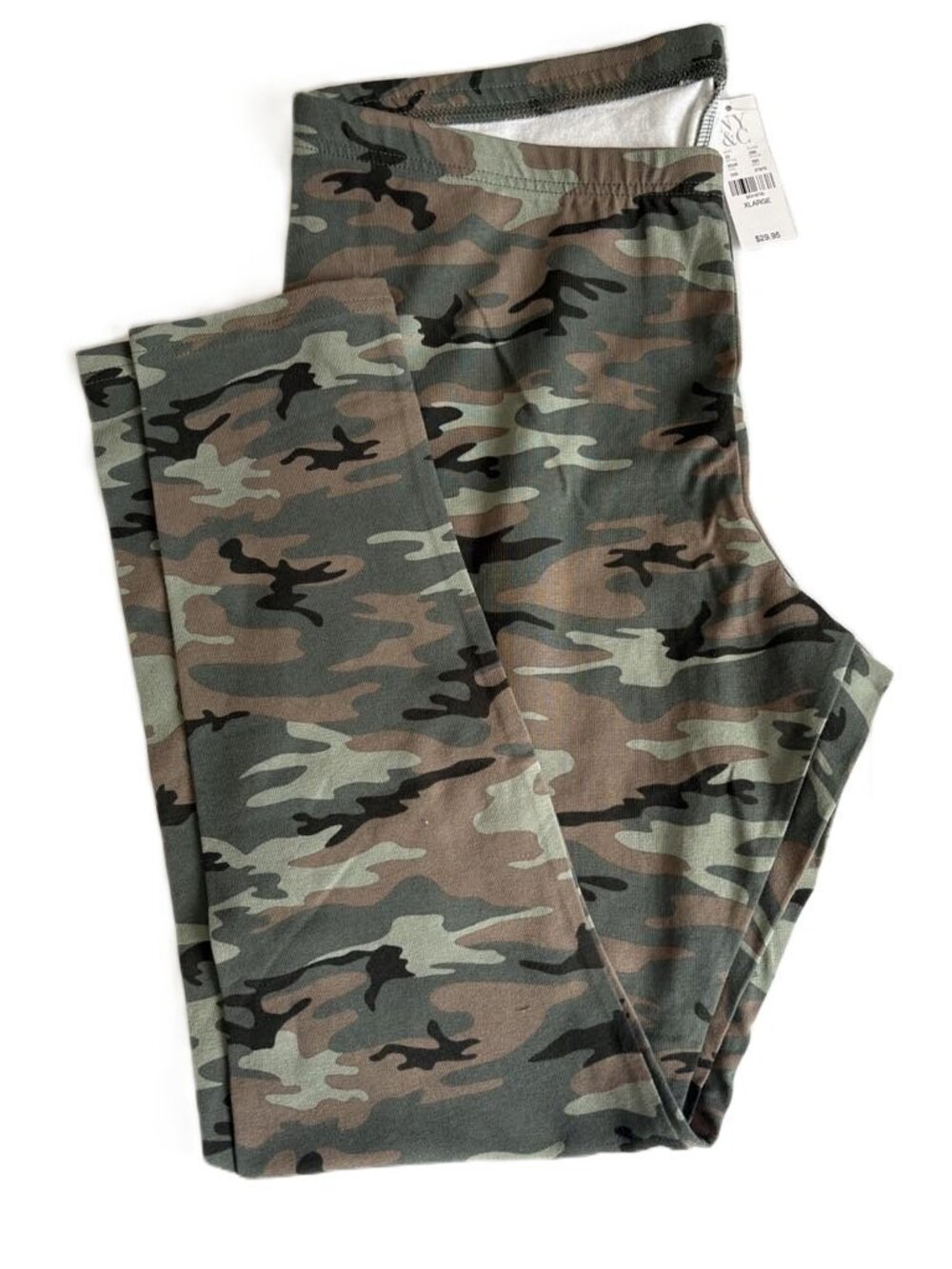 New York &Company Camo Leggings Sz XL